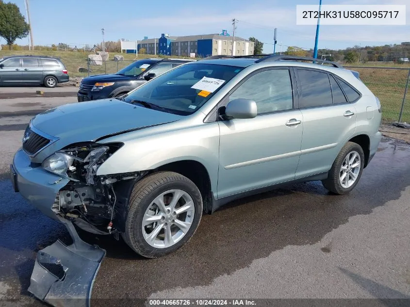 2008 Lexus Rx 350 VIN: 2T2HK31U58C095717 Lot: 40665726