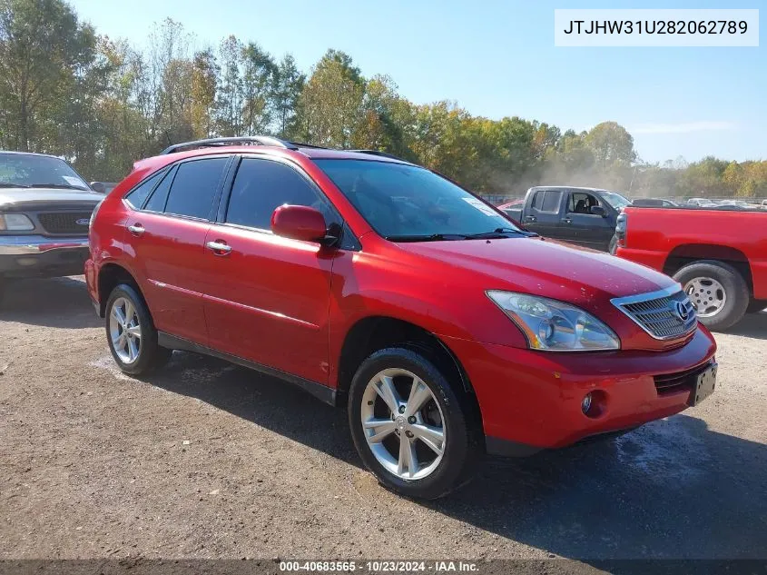 2008 Lexus Rx 400H VIN: JTJHW31U282062789 Lot: 40683565