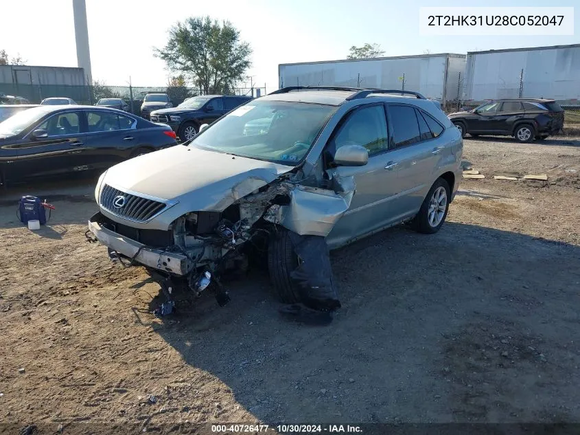 2008 Lexus Rx 350 VIN: 2T2HK31U28C052047 Lot: 40726477