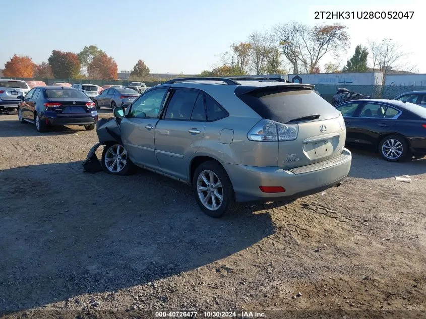 2008 Lexus Rx 350 VIN: 2T2HK31U28C052047 Lot: 40726477