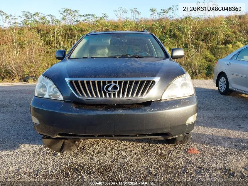 2008 Lexus Rx 350 VIN: 2T2GK31UX8C048369 Lot: 40756734