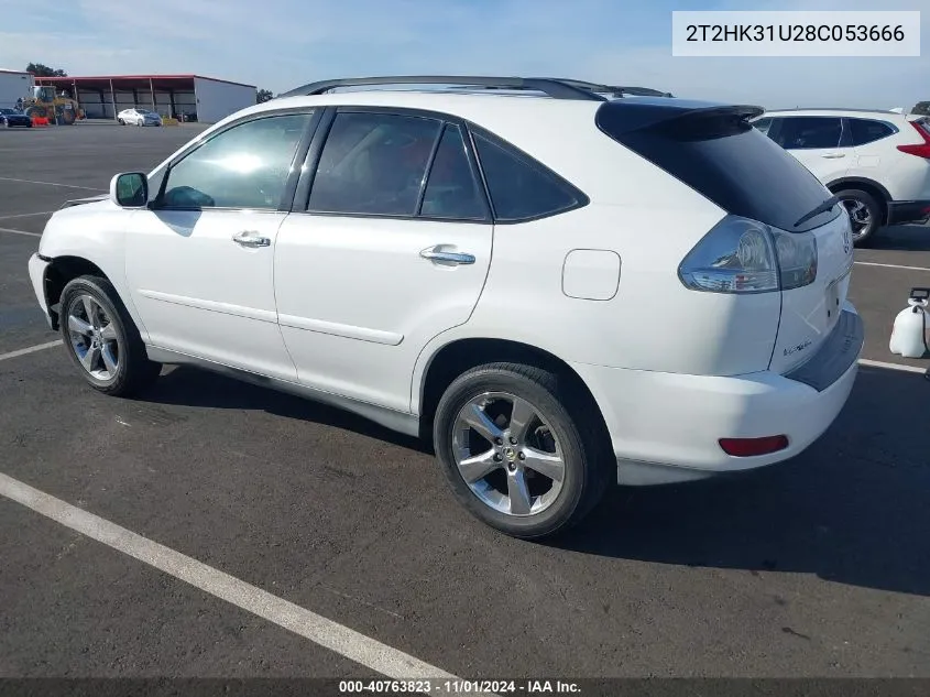 2008 Lexus Rx 350 VIN: 2T2HK31U28C053666 Lot: 40763823