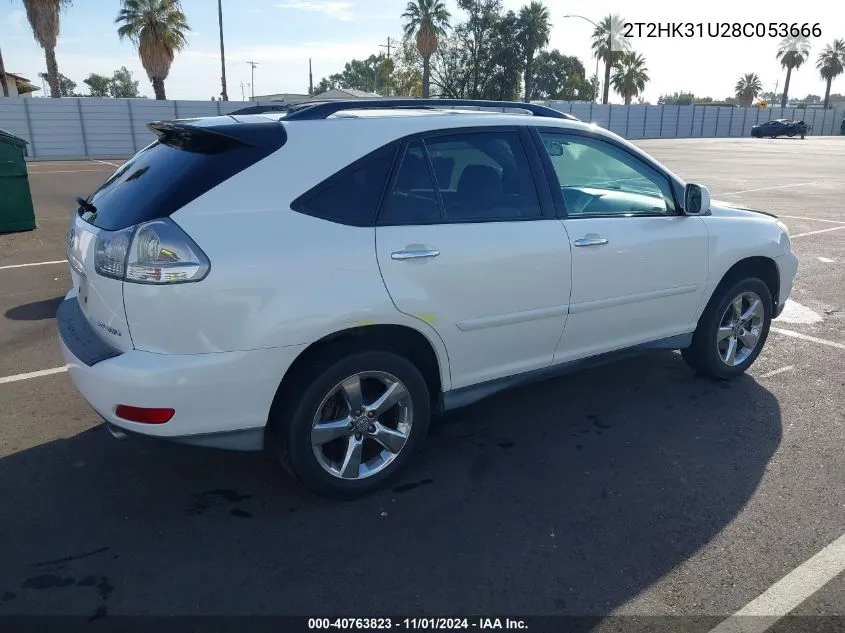 2008 Lexus Rx 350 VIN: 2T2HK31U28C053666 Lot: 40763823