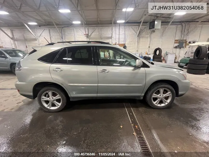 2008 Lexus Rx 400H VIN: JTJHW31U382054068 Lot: 40796846