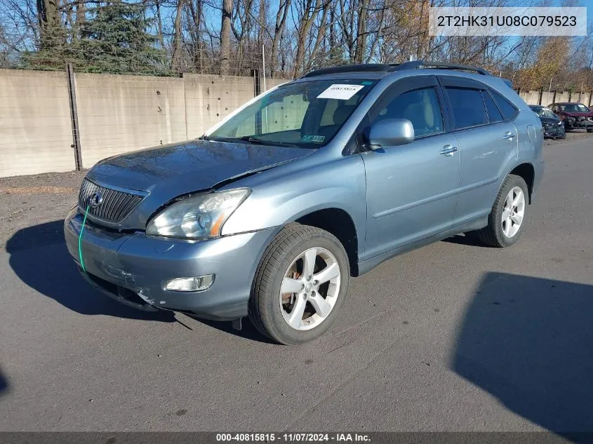 2008 Lexus Rx 350 VIN: 2T2HK31U08C079523 Lot: 40815815