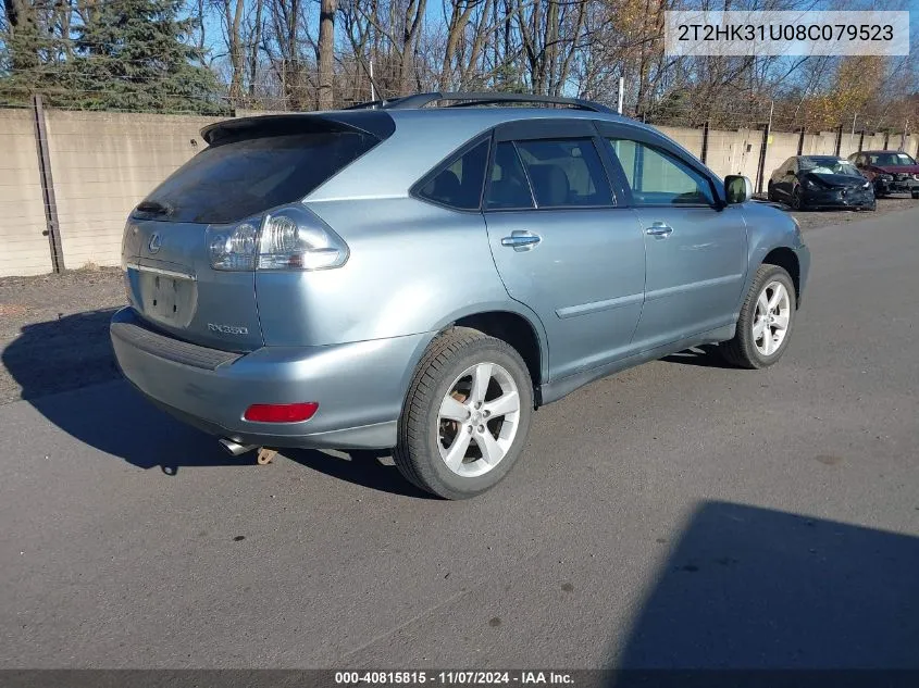 2008 Lexus Rx 350 VIN: 2T2HK31U08C079523 Lot: 40815815