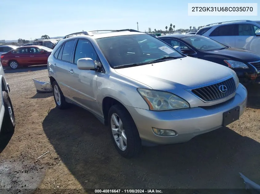 2T2GK31U68C035070 2008 Lexus Rx 350