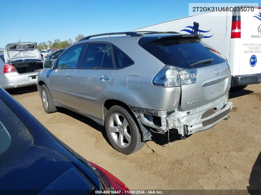 2T2GK31U68C035070 2008 Lexus Rx 350