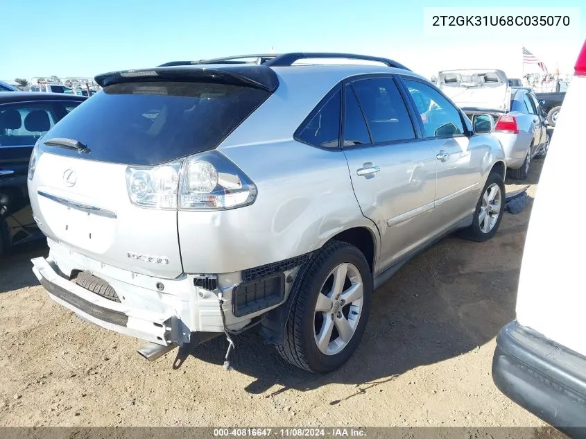 2T2GK31U68C035070 2008 Lexus Rx 350