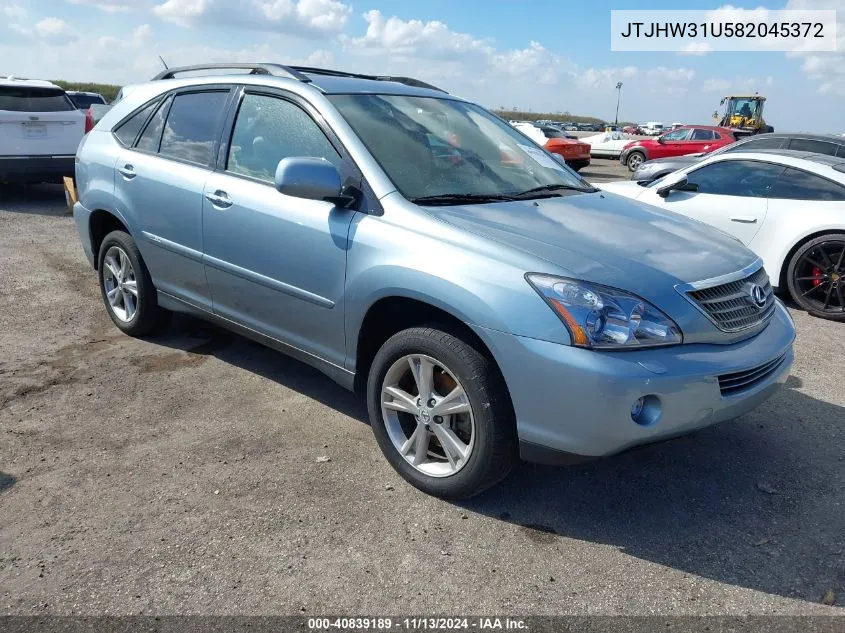 JTJHW31U582045372 2008 Lexus Rx 400H