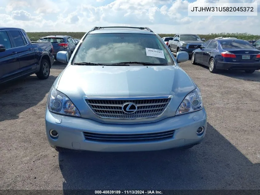 JTJHW31U582045372 2008 Lexus Rx 400H