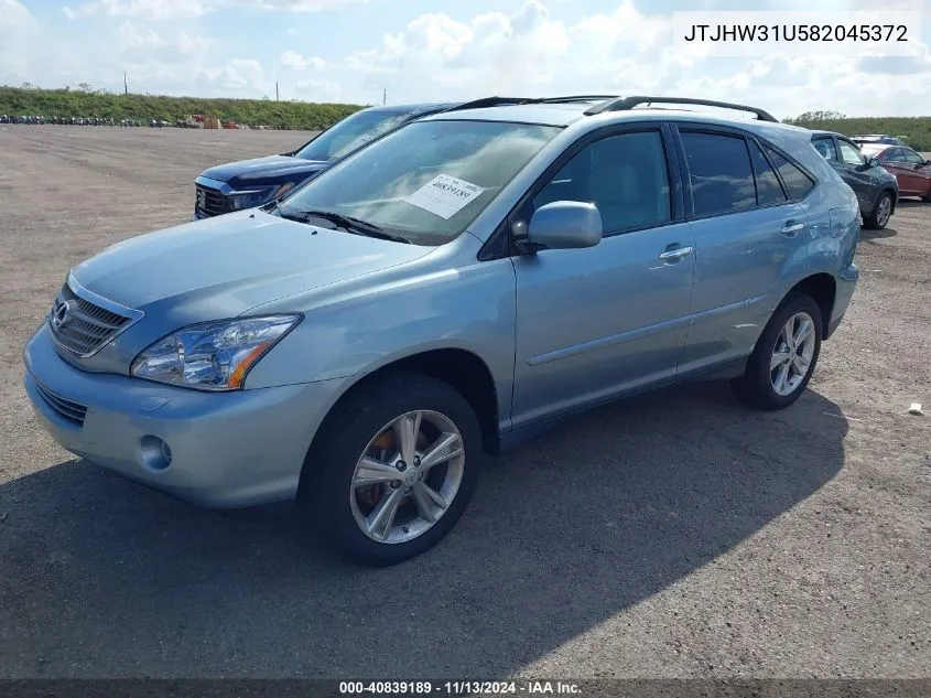 JTJHW31U582045372 2008 Lexus Rx 400H