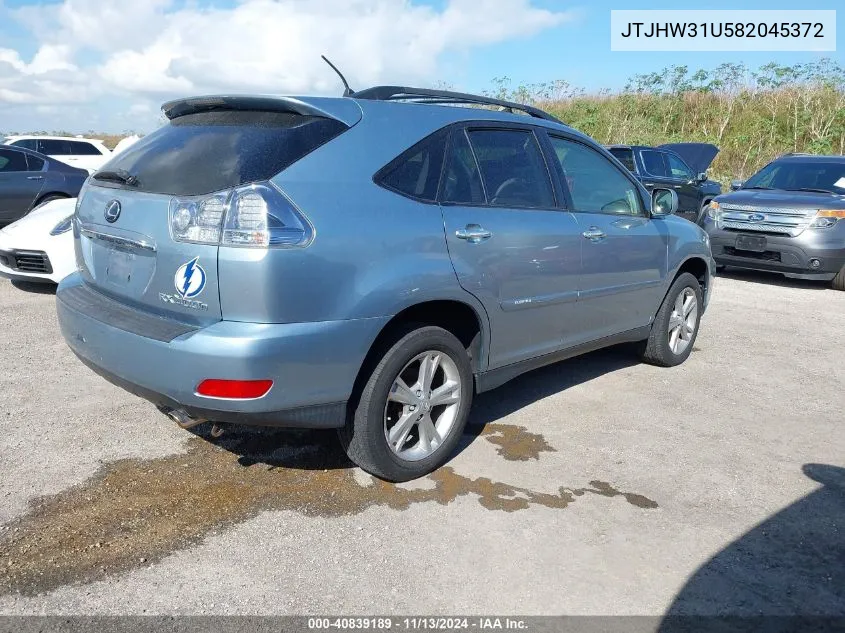 JTJHW31U582045372 2008 Lexus Rx 400H