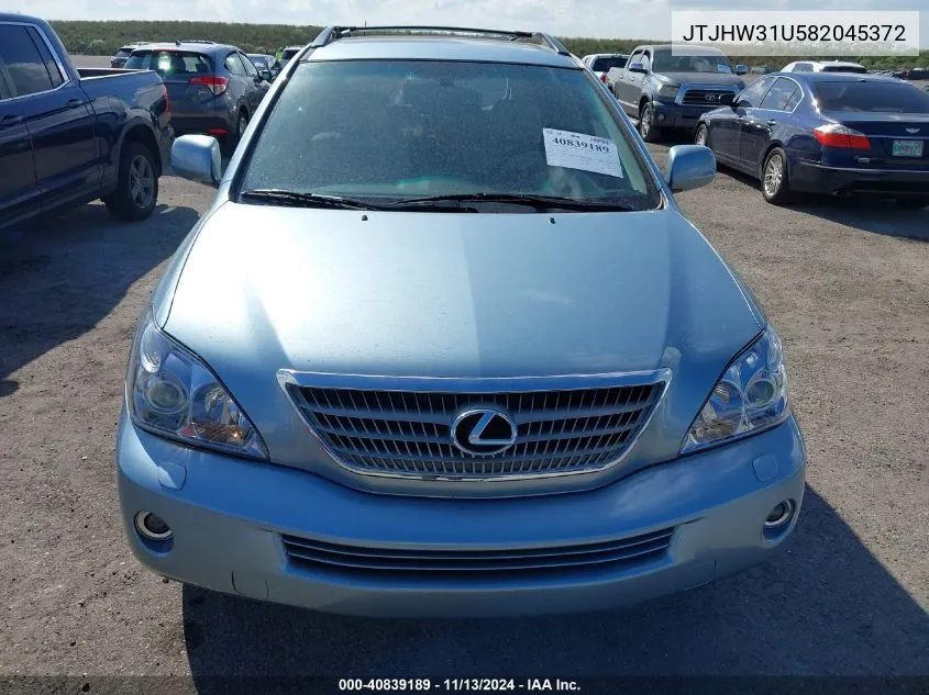 JTJHW31U582045372 2008 Lexus Rx 400H