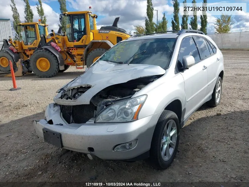 2T2HK31U19C109744 2009 Lexus Rx 350