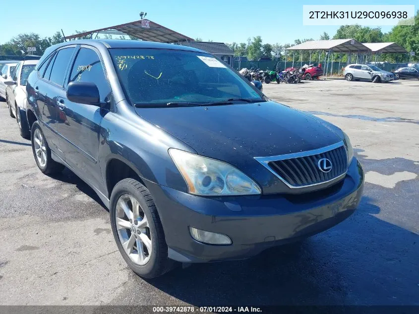 2T2HK31U29C096938 2009 Lexus Rx 350