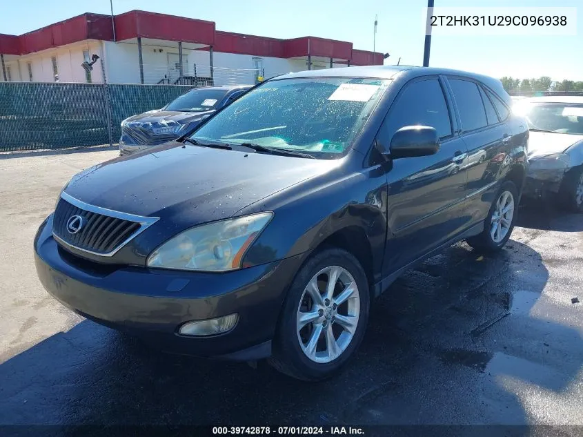 2009 Lexus Rx 350 VIN: 2T2HK31U29C096938 Lot: 39742878