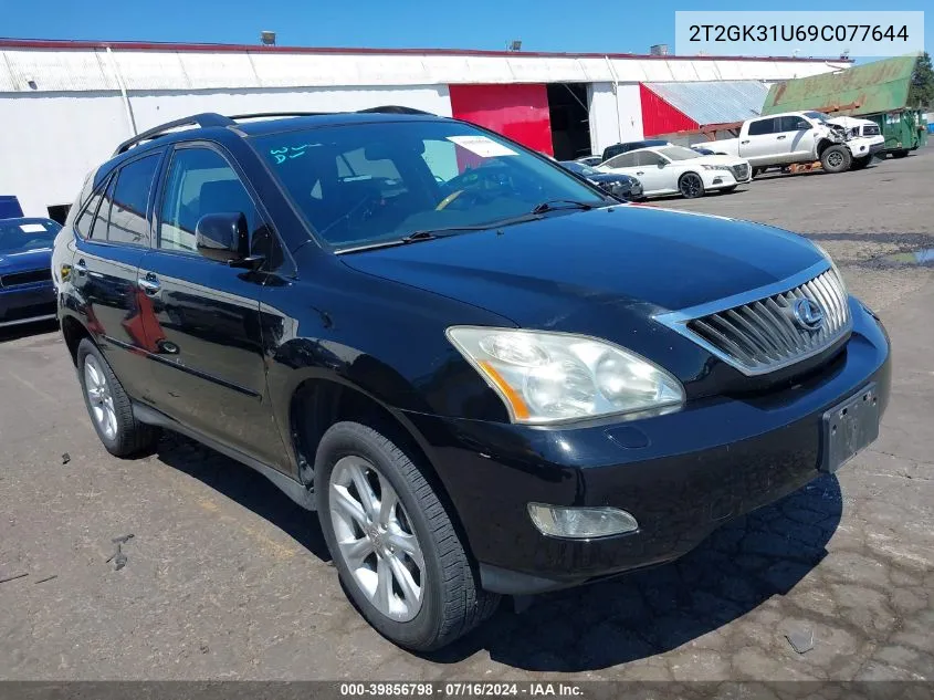 2009 Lexus Rx 350 VIN: 2T2GK31U69C077644 Lot: 39856798