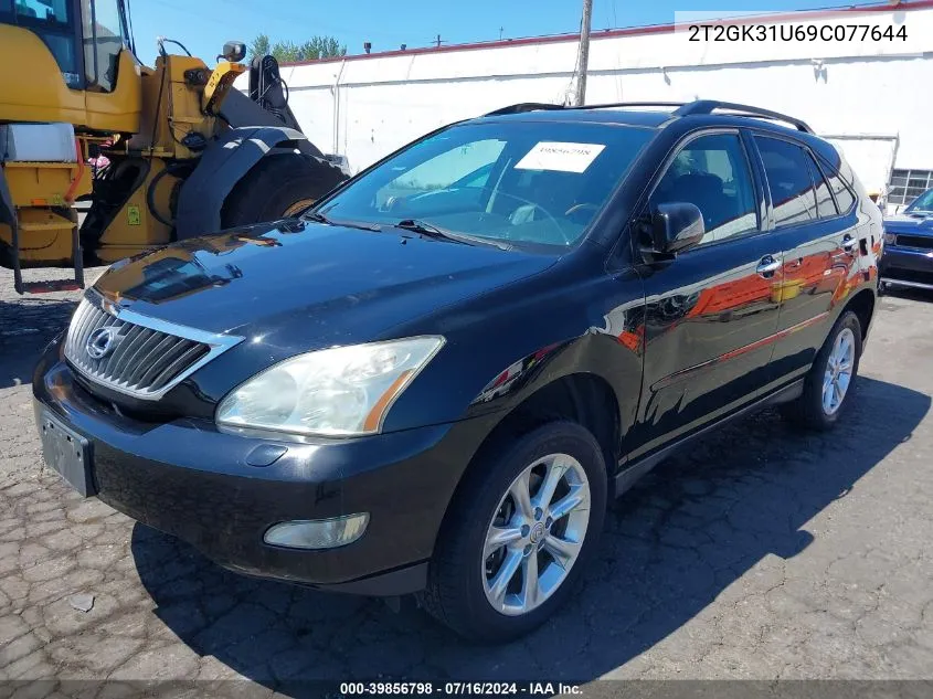 2T2GK31U69C077644 2009 Lexus Rx 350