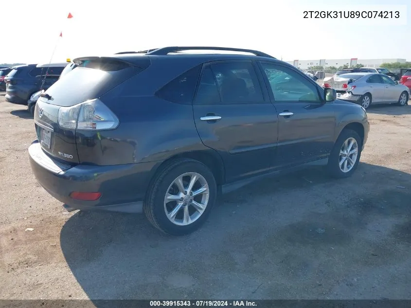 2009 Lexus Rx 350 VIN: 2T2GK31U89C074213 Lot: 39915343