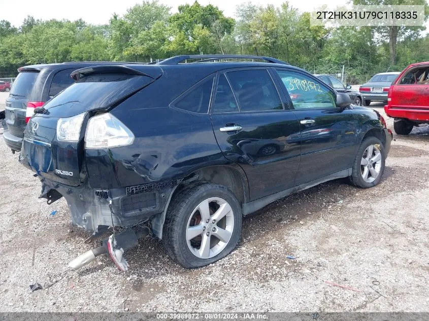 2009 Lexus Rx 350 VIN: 2T2HK31U79C118335 Lot: 39989872