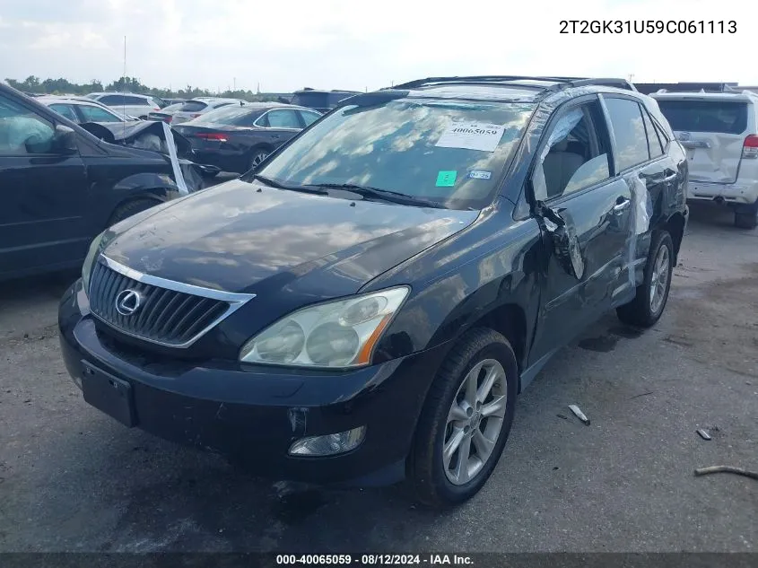 2009 Lexus Rx 350 VIN: 2T2GK31U59C061113 Lot: 40065059