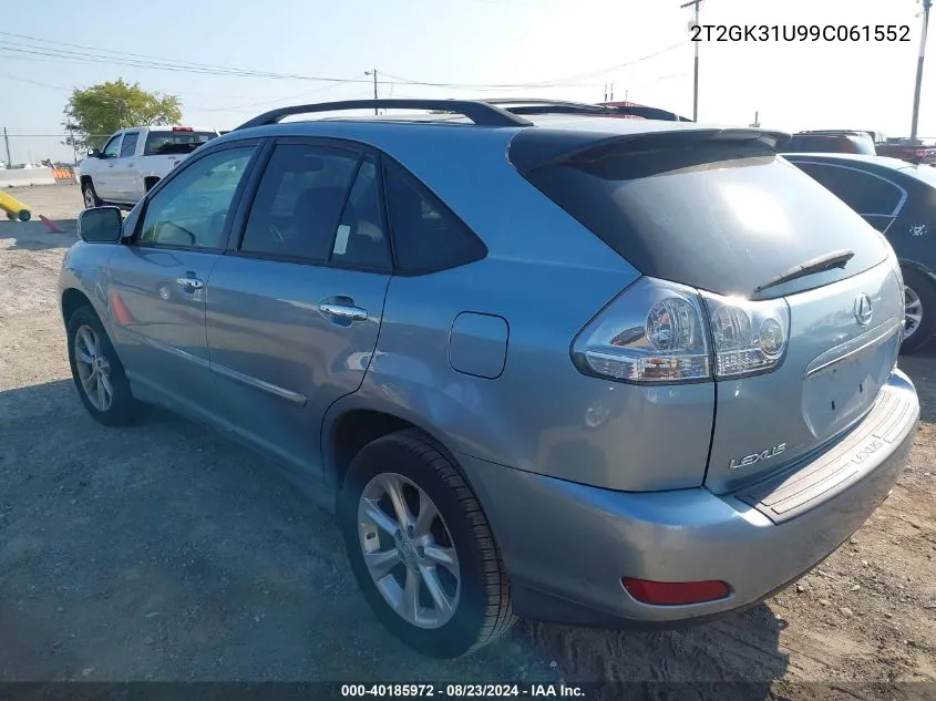 2009 Lexus Rx 350 VIN: 2T2GK31U99C061552 Lot: 40185972