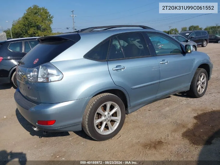 2009 Lexus Rx 350 VIN: 2T2GK31U99C061552 Lot: 40185972