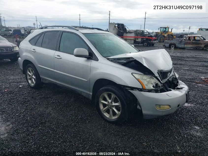 2009 Lexus Rx 350 VIN: 2T2HK31U49C097198 Lot: 40192035