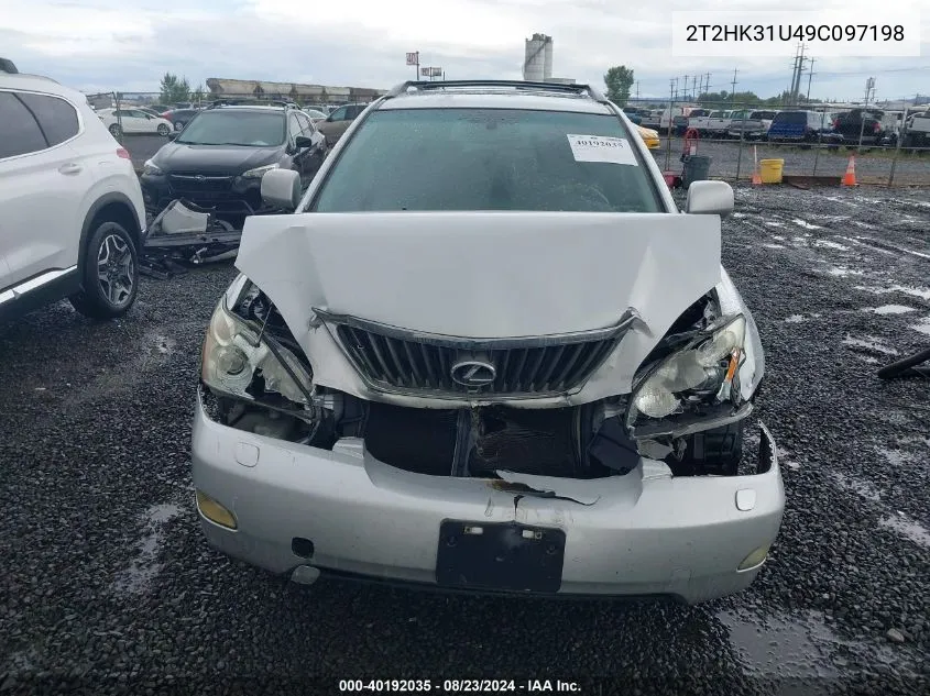 2T2HK31U49C097198 2009 Lexus Rx 350