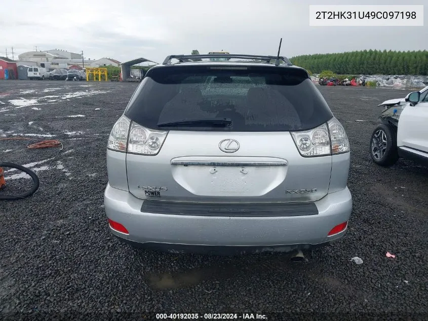 2T2HK31U49C097198 2009 Lexus Rx 350