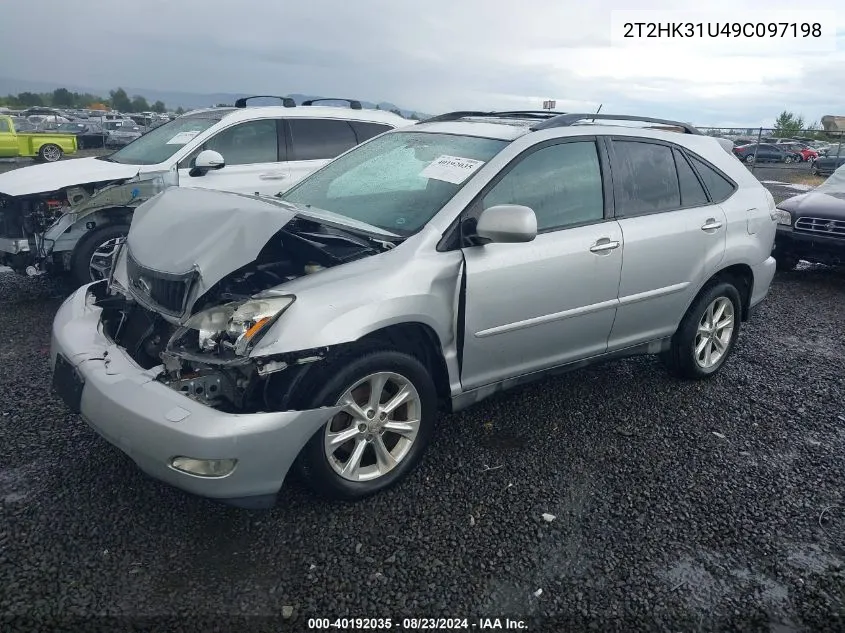 2T2HK31U49C097198 2009 Lexus Rx 350