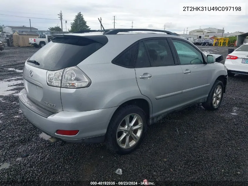 2T2HK31U49C097198 2009 Lexus Rx 350