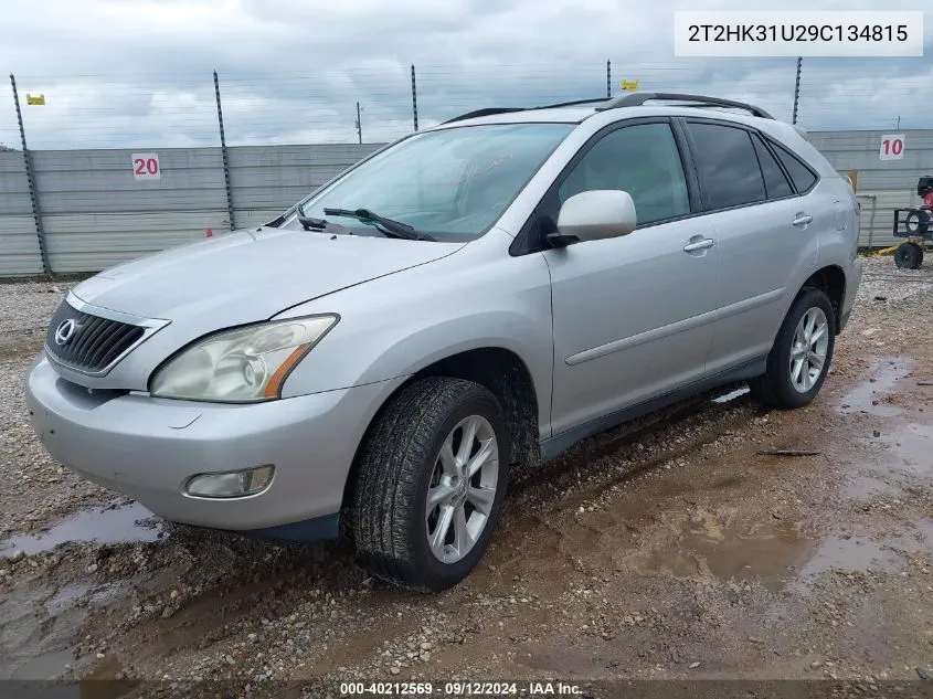 2009 Lexus Rx 350 VIN: 2T2HK31U29C134815 Lot: 40212569