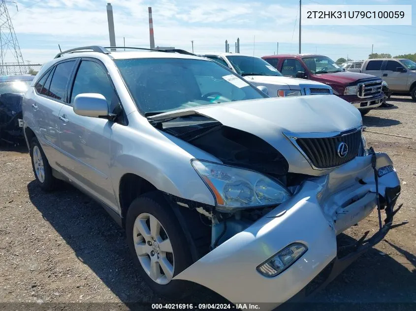 2009 Lexus Rx 350 350 VIN: 2T2HK31U79C100059 Lot: 40216916