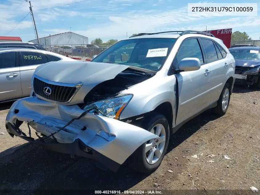 2009 Lexus Rx 350 350 VIN: 2T2HK31U79C100059 Lot: 40216916