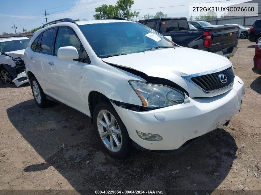 2009 Lexus Rx 350 VIN: 2T2GK31UX9C076660 Lot: 40229854