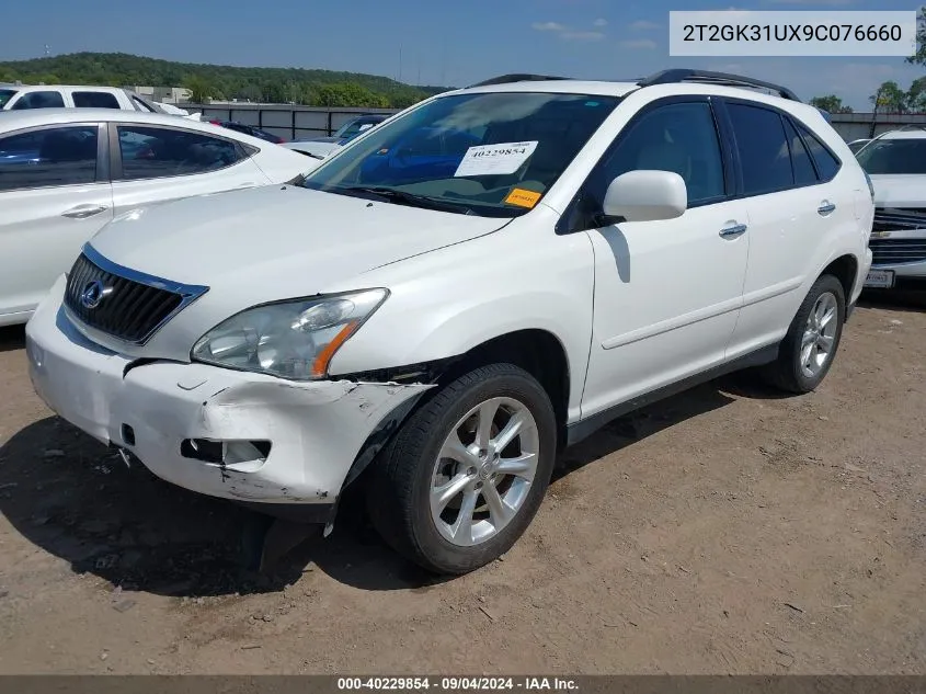 2009 Lexus Rx 350 VIN: 2T2GK31UX9C076660 Lot: 40229854