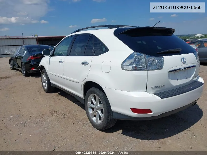 2009 Lexus Rx 350 VIN: 2T2GK31UX9C076660 Lot: 40229854