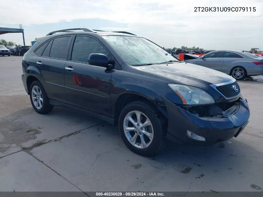 2009 Lexus Rx 350 VIN: 2T2GK31U09C079115 Lot: 40230029