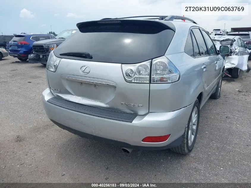 2009 Lexus Rx 350 VIN: 2T2GK31U09C063769 Lot: 40256183