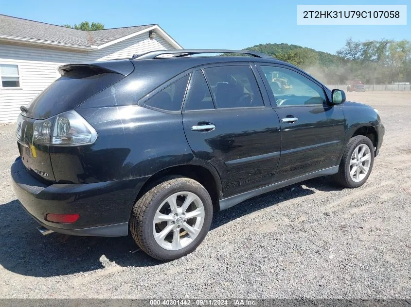 2009 Lexus Rx 350 VIN: 2T2HK31U79C107058 Lot: 40301442