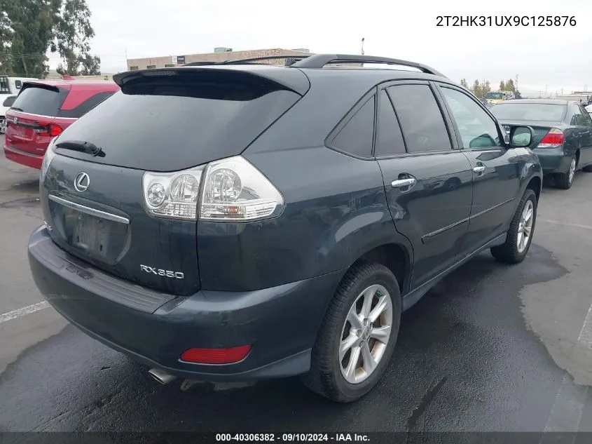 2009 Lexus Rx 350 VIN: 2T2HK31UX9C125876 Lot: 40306382