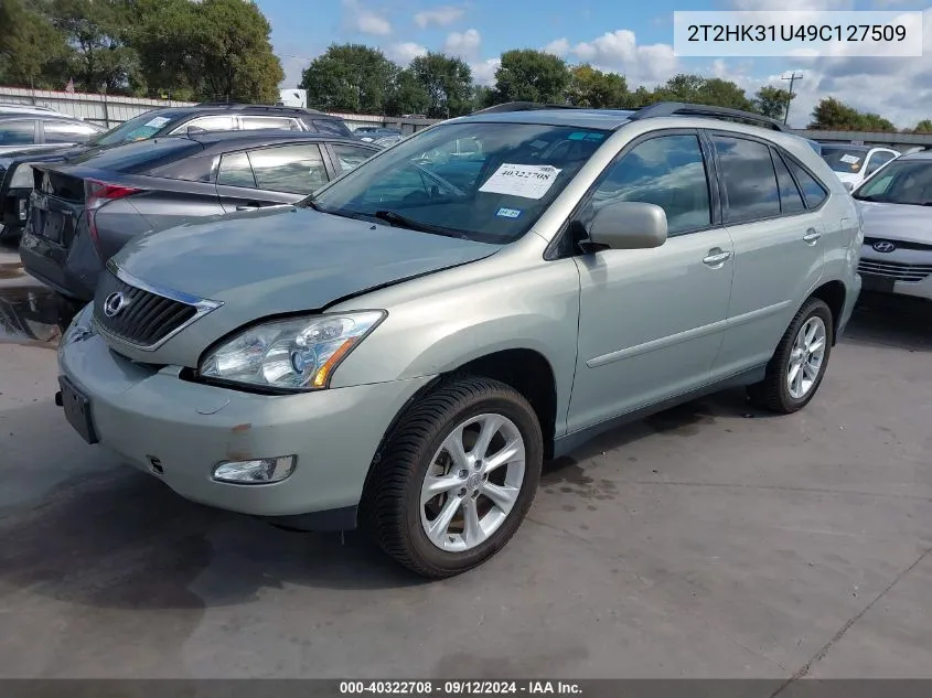 2009 Lexus Rx 350 VIN: 2T2HK31U49C127509 Lot: 40322708