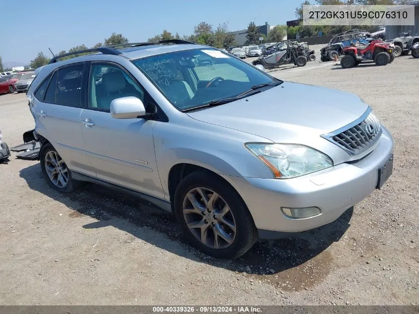 2009 Lexus Rx 350 VIN: 2T2GK31U59C076310 Lot: 40339326