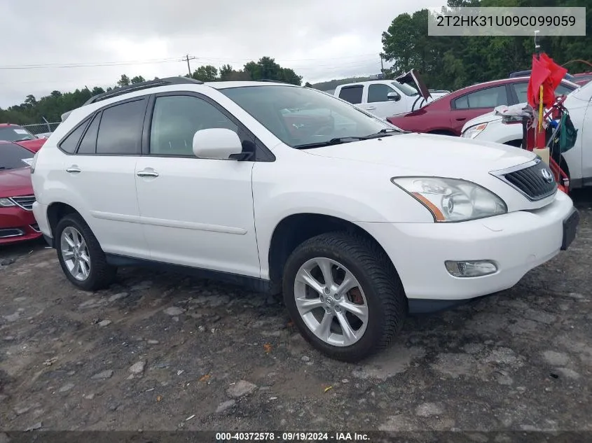 2009 Lexus Rx 350 VIN: 2T2HK31U09C099059 Lot: 40372578