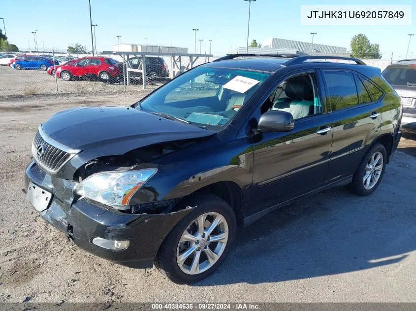 2009 Lexus Rx 350 350 VIN: JTJHK31U692057849 Lot: 40384635