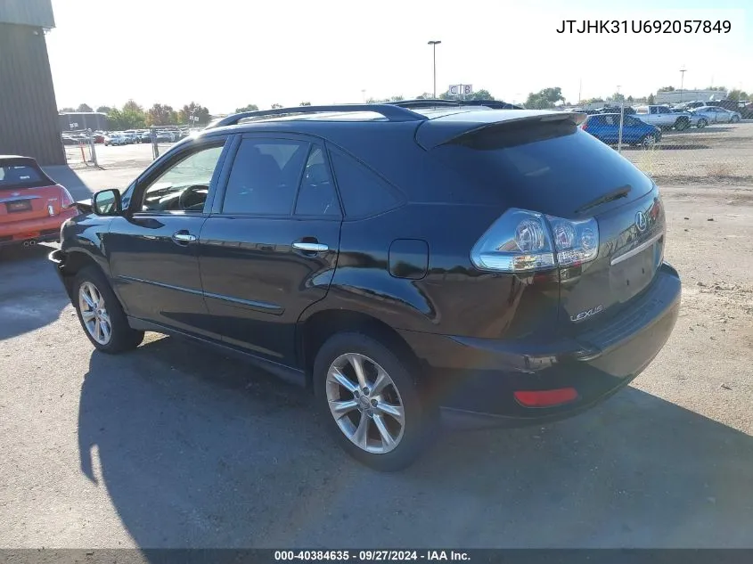 2009 Lexus Rx 350 350 VIN: JTJHK31U692057849 Lot: 40384635