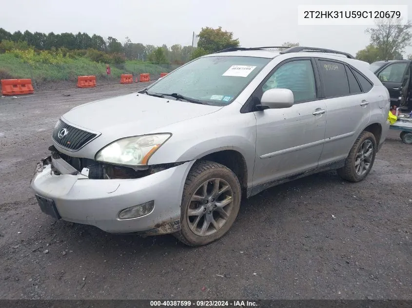 2009 Lexus Rx 350 VIN: 2T2HK31U59C120679 Lot: 40387599