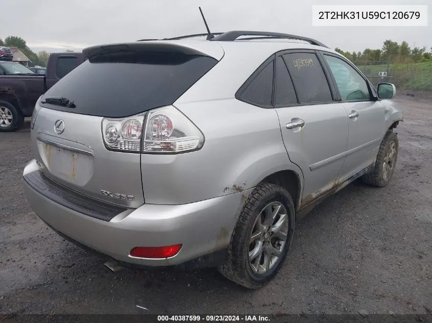 2T2HK31U59C120679 2009 Lexus Rx 350